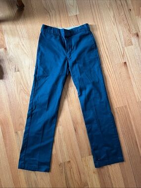 Dickies Unisex Dress Pants in dark blue/green